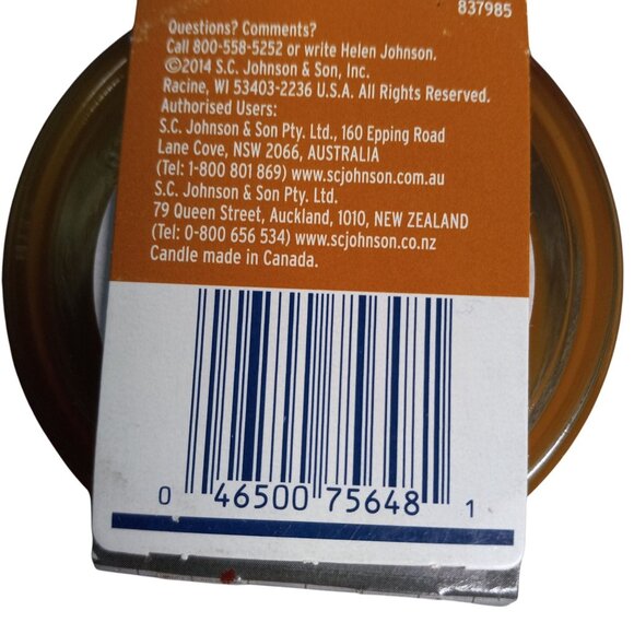 Glade Scented Candle Maple Tree Inn 3.8 Oz Glass Jar Autumn Decor Lot of 3 NEW - Picture 6 of 6